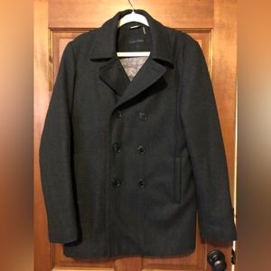 Calvin Klein Mens wool peacoat